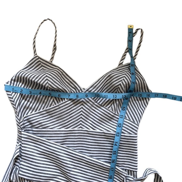 NWT Black and White Stripe Spaghetti Strap Dress - Picture 12 of 12